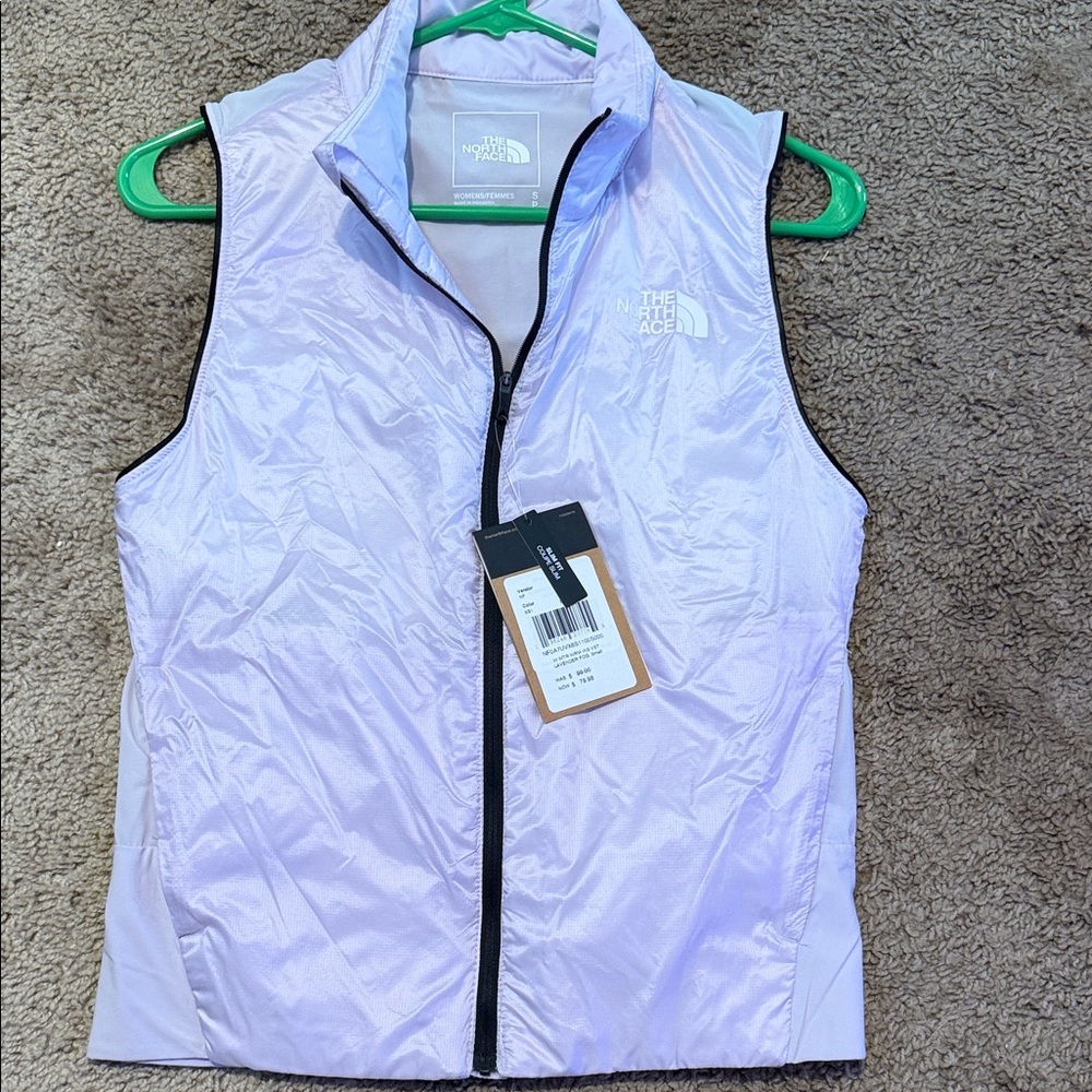 NWT The North Face Lavender Zip-Up Vest